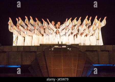 Mesa, Arizona - The Mesa Ostern Pagent, genannt "Jesus der Christus" wird jährlich in den Wochen vor Ostern von der Mormonenkirche vorgestellt. Es verwendet eine Zertifizierungsstelle Stockfoto