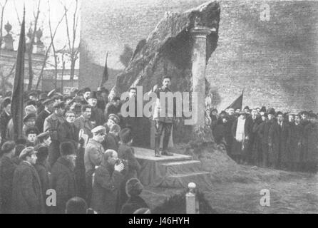 Alten Russland Yakov Sverdlov 1918 in Moskau Stockfoto