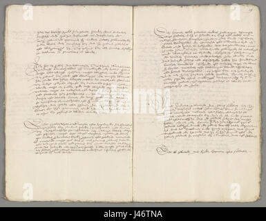 Die Unie van Utrecht (Union of Utrecht) war ein 1579 zwischen den nördlichen Provinzen der Niederlande unterzeichneter vertrag, der eine Verteidigungsallianz gegen die spanische Herrschaft bildete. Dieses Dokument, das im Nationalarchiv der Niederlande (NL HANA) gefunden wurde, ist ein wichtiges historisches Artefakt in der Geschichte der niederländischen Unabhängigkeit. Stockfoto