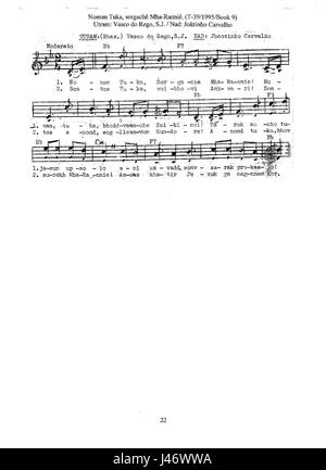 Noman Tuka, Sorgache Mha Rannie. J Carvalho Stockfoto