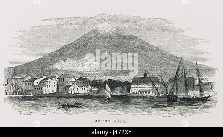 Den Ätna Allan John H 1843 Stockfoto