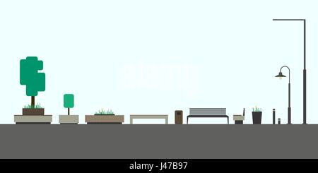 Outdoor-Möbel-set Stock Vektor