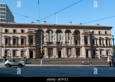 Melbournes alte Treasury Building (1858-1862) auf Spring Street enthält Gewölbe Barren während der Goldrausch-Ära Speicherort Stockfoto