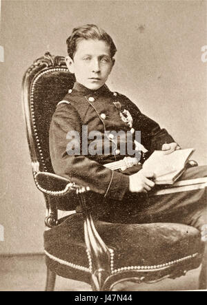 Napoleon Eugene Louis Bonaparte, Sohn Napoleons III. Und Kaiserin Eugénie, war der Fürst von Frankreich. Er spielte eine bedeutende Rolle in der französischen Geschichte, obwohl sein Leben während des Anglo-Zulu-Krieges 1879 auf tragische Weise abgeschnitten wurde. Stockfoto