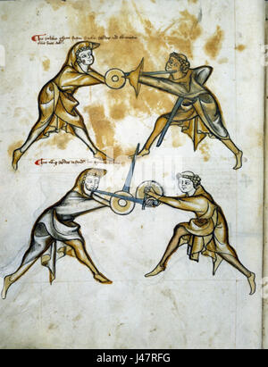 Frau I33 fol 29v bezieht sich auf eine Seite aus einer mittelalterlichen Handschrift, wahrscheinlich ein beleuchtetes Manuskript aus dem 14. Jahrhundert. Es könnte sich um einen historischen oder religiösen Text aus dieser Zeit handeln. Stockfoto