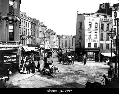 Patrick Street Cork Irland von Daunts Square um 1890 Stockfoto