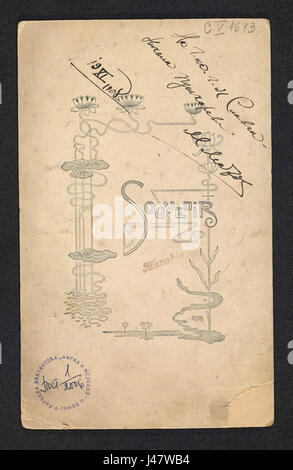 Diese Postkarte aus Mailand Matov aus dem Jahr 1908 zeigt ein Bild des Osmanischen Reiches. Die Rückseite der Postkarte gibt einen Einblick in den historischen Kontext und die Entsprechungen, die typisch für das frühe 20. Jahrhundert sind. Dieses Artefakt ist eine wertvolle Darstellung der Präsenz des Osmanischen Reiches in Europa in den frühen 1900er Jahren Stockfoto