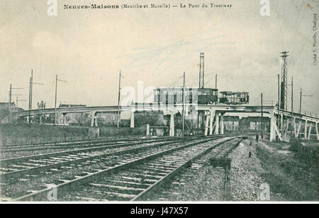 Nicolle NEUVES MAISONS Le Pont du Tramway Stockfoto