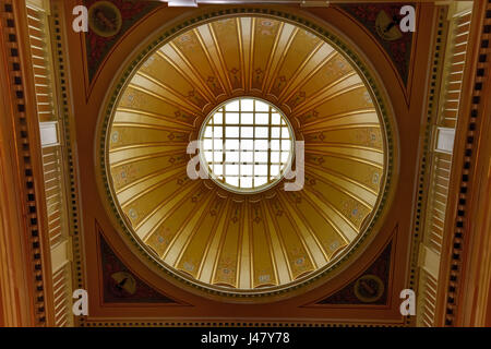Richmond, Virginia - 19. Februar 2017: Kuppel in Virginia State Capitol in Richmond, Virginia. Stockfoto