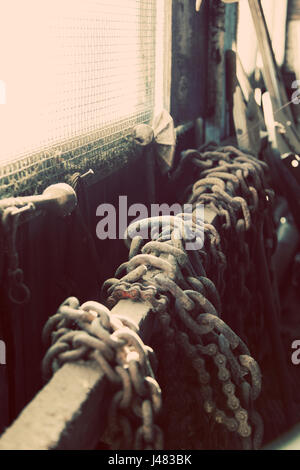 Bauernhof Haus Werkstatt Werkzeuge. Stockfoto