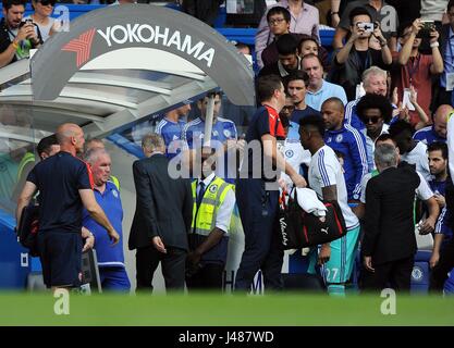 ARSENALS Trainer ARSENE WENGER CHELSEA V ARSENAL STAMFORD BRIDGE Stadion LONDON ENGLAND 19. September 2015 Stockfoto