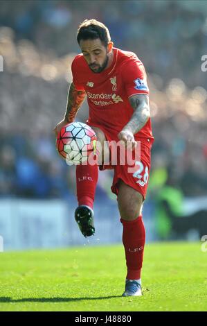 DANNY INGS LIVERPOOL FC LIVERPOOL FC GOODISON PARK EVERTON ENGLAND 4. Oktober 2015 Stockfoto