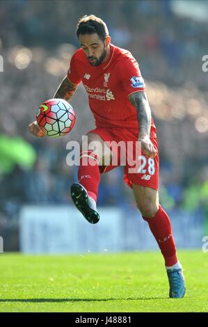 DANNY INGS LIVERPOOL FC LIVERPOOL FC GOODISON PARK EVERTON ENGLAND 4. Oktober 2015 Stockfoto