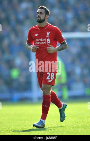 DANNY INGS LIVERPOOL FC LIVERPOOL FC GOODISON PARK EVERTON ENGLAND 4. Oktober 2015 Stockfoto