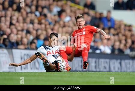 ERIK LAMELA von TOTTENHAM HOTSP TOTTENHAM HOTSPUR V LIVERPOOL WHITE HART LANE Stadion LONDON LONDON ENGLAND 17. Oktober 2015 Stockfoto