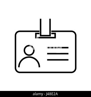 Personalausweis-Symbol Stockfoto