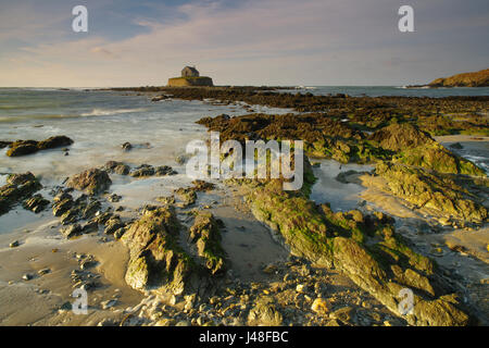 Kirche im Meer Llancwyfan, AberffRAW, Anglesey, Stockfoto