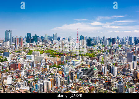 Skyline von Tokyo, Japan. Stockfoto