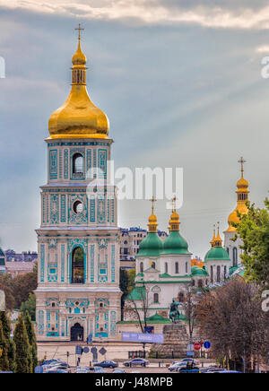 Eingangstor zum St. Sophia in Kiew, Ukraine Stockfoto