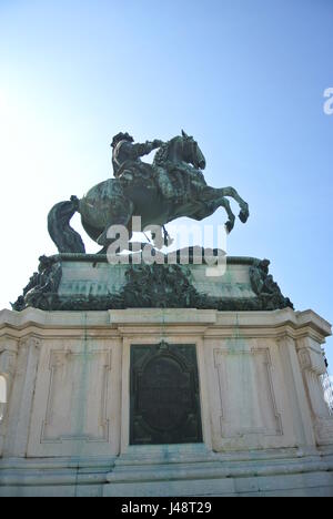 Prinz Eugen Statue, Heldenplatz, Wien, Österreich Stockfoto