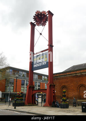 Der Eintritt in das Manchester Museum of Science and Industry (MOSI) Stockfoto