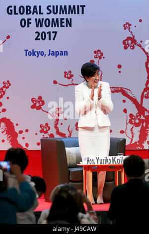 Tokio, Japan. 11. Mai 2017. Tokyo Gouverneur Yuriko Koike besucht die 2017 Global Summit of Women am 11. Mai 2017, Tokio, Japan. Die jährliche Global Summit of Women ist für die erste Zeit mit dem Ziel der Stärkung der japanischen Frauen durch die Reden der weibliche Führungskräfte aus privaten und öffentlichen Sektors in Tokio statt. Bildnachweis: Aflo Co. Ltd./Alamy Live-Nachrichten Stockfoto