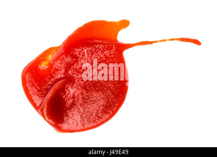 Ketchup oder Tomaten Sauce isoliert Stockfoto