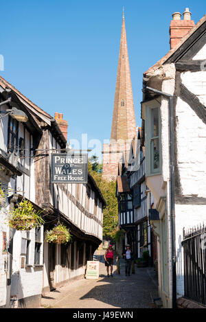 Ledbury Herefordshire, UK - Church Lane. Stockfoto