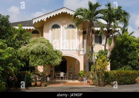 Sino-Portugiesische Herrenhaus-Architektur in alten Stadt Phuket, Thailand Stockfoto