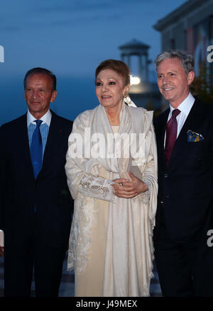 Private Veranstaltung organisiert von Herrn und Frau Pinault Giorgio Cini Stiftung in Venedig Foto: Farah Pahlavi Stockfoto