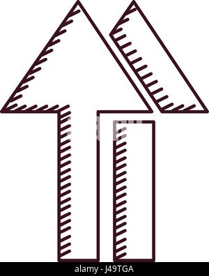 monochrome Silhouette Symbol handling Paket bis richtig gelagert Stock Vektor