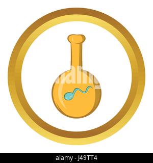 IVF-Vektor Icon, Cartoon-Stil Stock Vektor