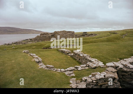 Broch von Gurness, Orkney, Schottland Stockfoto