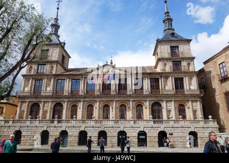 Ayuntamiento de Toledo oder Rathaus von Toledo im Plaza del Ayuntamiento Toledo Spanien Stockfoto