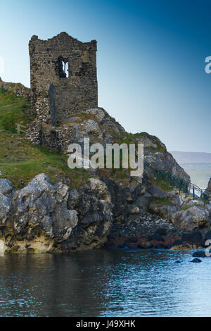 Kinbane Castle Co. Antrim-Nordirland Stockfoto