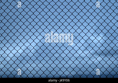 Rostigen Metallzaun - grauen Hintergrundbild Stockfoto