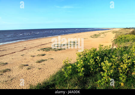 Old Hunstanton Beach, Norfolk, Nordseeküste, England, UK, Englisch Sandstrände Stockfoto