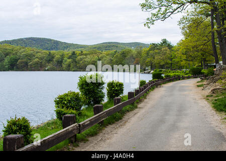 Hessische See im Bear Mountain im Bundesstaat New York Stockfoto