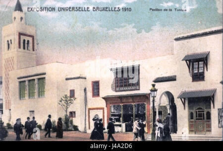 Pavillon De La Tunisie Exposition Universelle Bruxelles 1910 Stockfoto