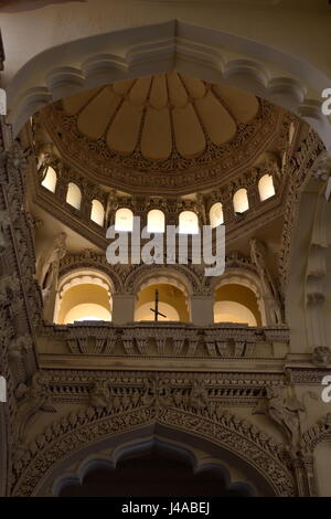 Madurai, Tamil Nadu / Indien - 21. März 2017 - Tirumalai Nayak Palast Madurai Stockfoto