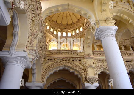 Madurai, Tamil Nadu / Indien - 21. März 2017 - Madurai Nayakkar Palace Stockfoto