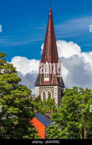 Heilig-Kreuz-Kirche Kenmare, Co. Kerry, Irland. Geschnitzte Dach mit Holz aus dem Schwarzwald in Deutschland. Stockfoto