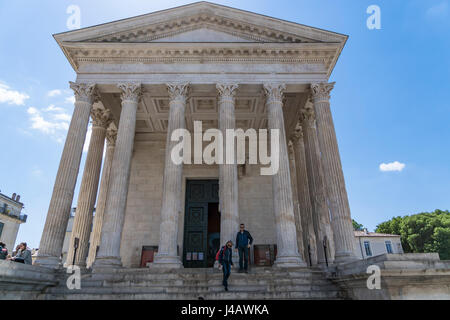 Maison Carrée in Nîmes, Frankreich Stockfoto