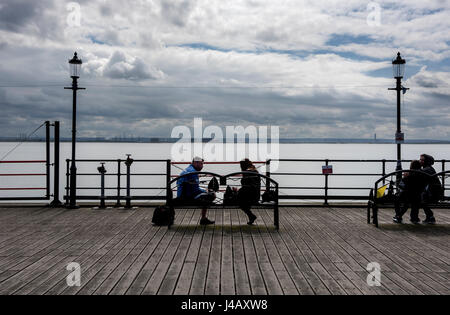Southend on Sea, Essex, England UK. 2017 kann den längste Vergnügen Pier in der Welt Stockfoto