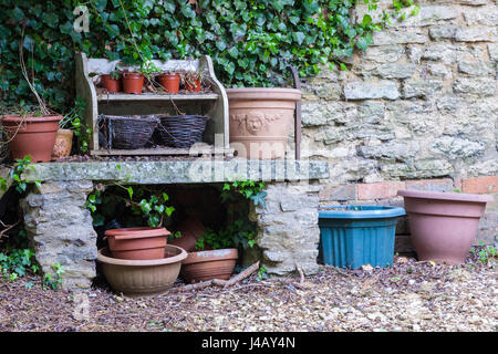 Alte Meierei Craft Centre am oberen Stowe, Northamptonshire. Stockfoto