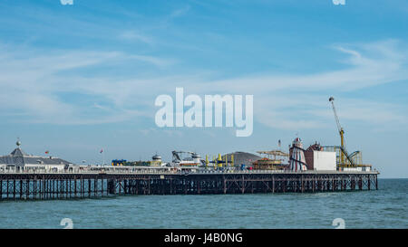 Blick auf den Palace Pier in Brighton Stockfoto