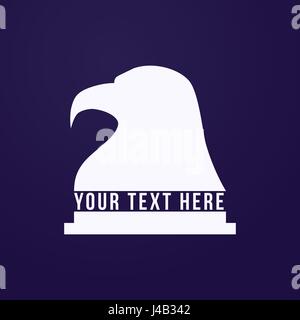 Kreative Adlerkopf Vektor-Logo-Design. Eagle Vector Zeichen. Logo-Symbole Stock Vektor