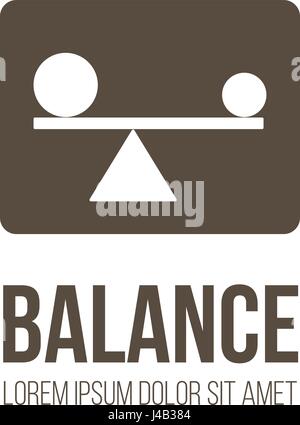 Balance Vektor Logo Design Stock Vektor