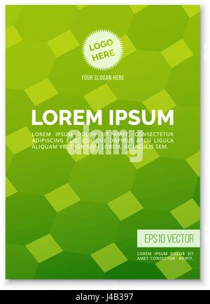 Cover Design Template im A4 Format Stock Vektor