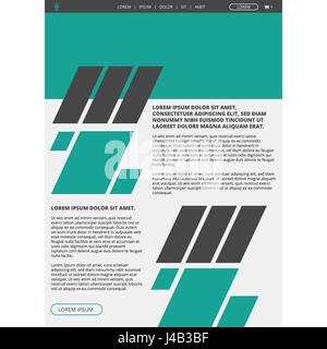 Website-Layout-Vorlage Stock Vektor